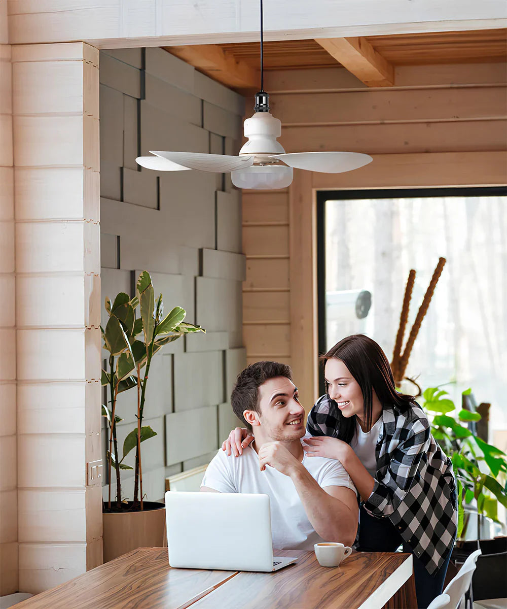 Ventilateur avec Lampe - Adaptable sur Toutes les Douilles